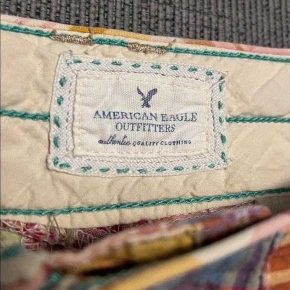 American Eagle Vintage Plaid Women Shorts y2k - Picture 3 of 4